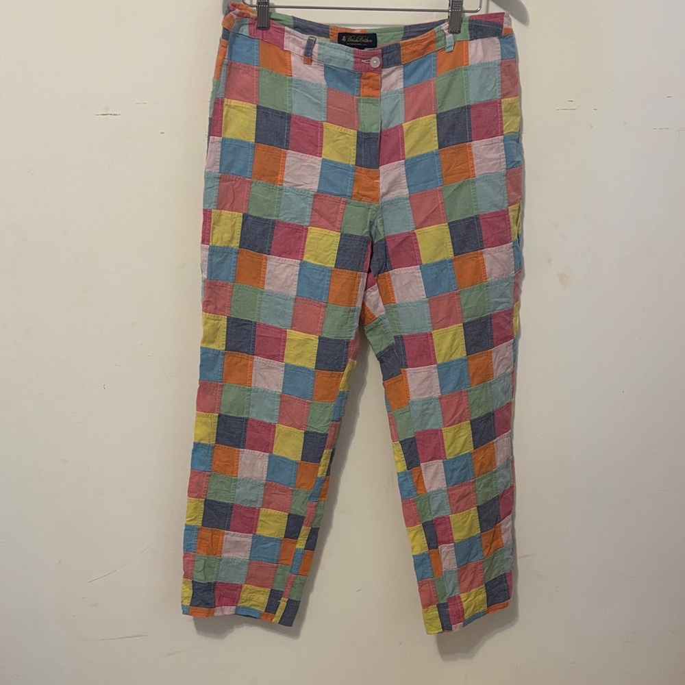 Brooks Brothers Multicolor Checkered Chinos